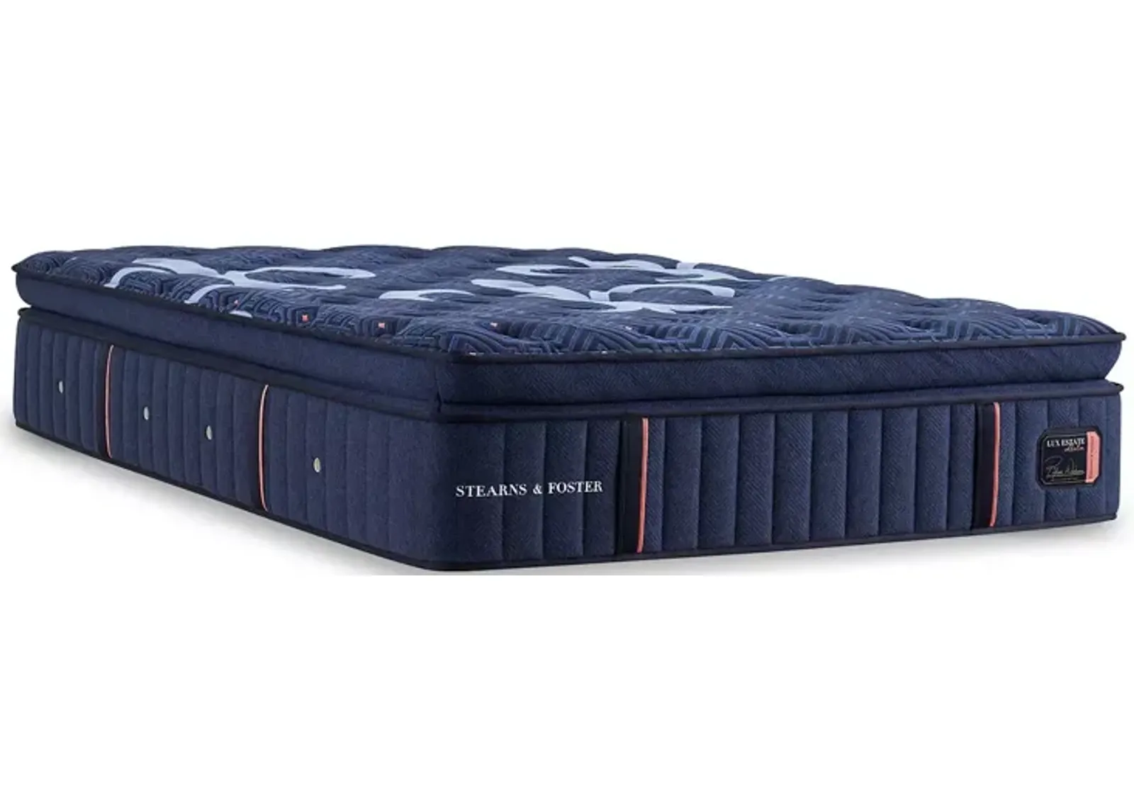 Stearns & Foster Luxe Estate Firm Pillow Top Queen Mattress & 5" Low Profile Box Spring Set