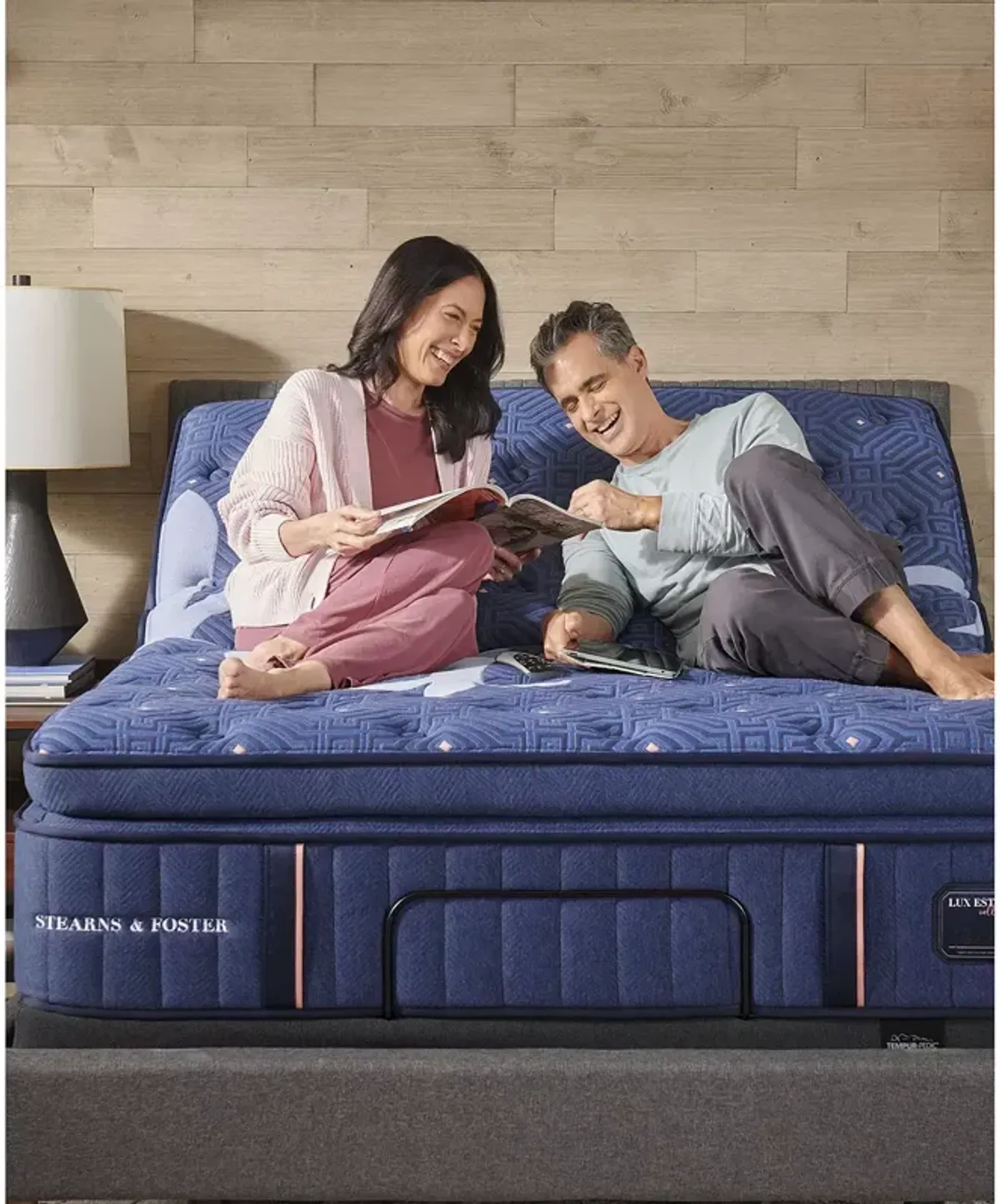 Stearns & Foster Luxe Estate Soft Pillow Top King Mattress & 9" Standard Profile Box Spring Set
