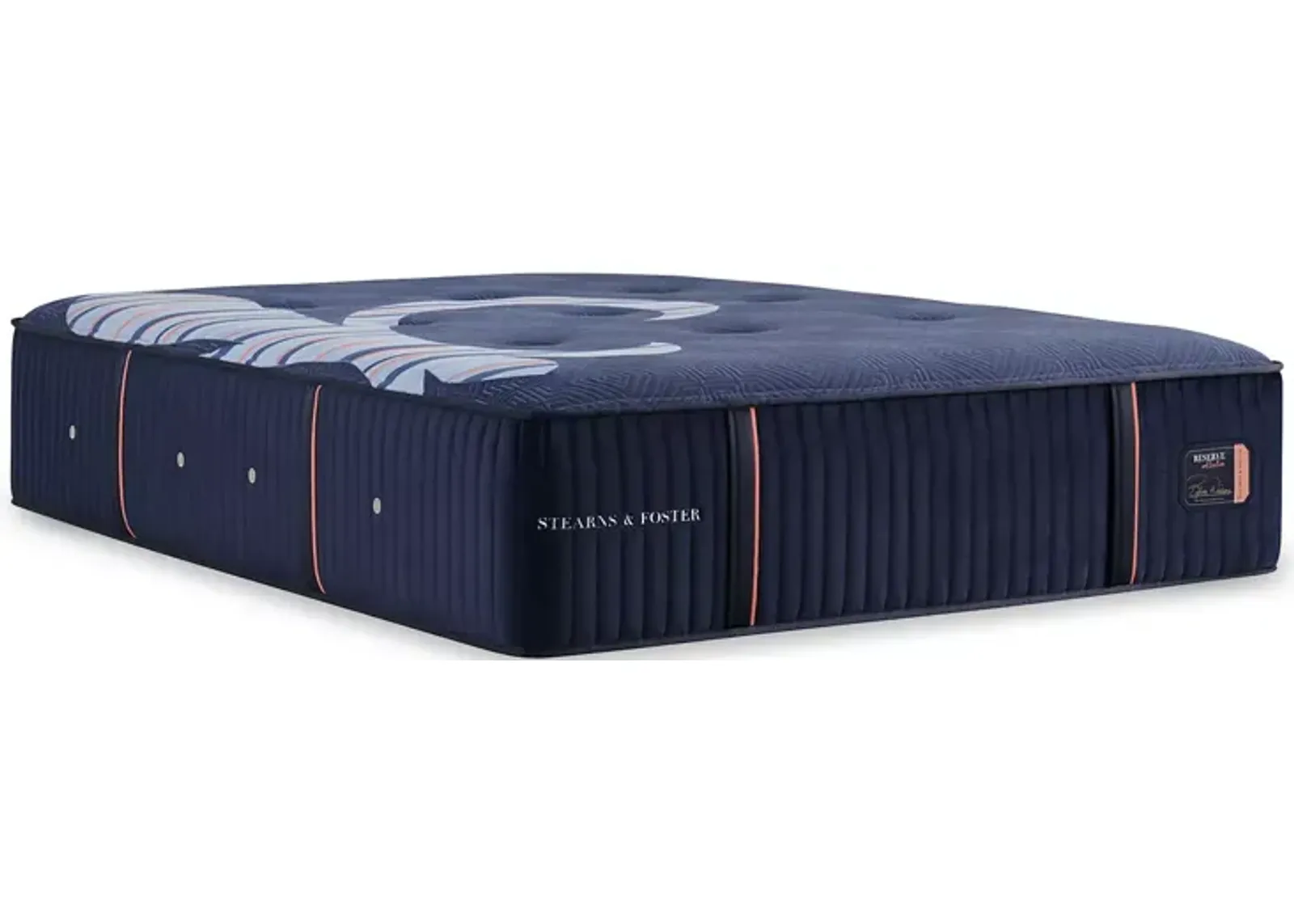 Stearns & Foster Luxe Estate Reserve Medium Tight Top King Mattress, Low Profile Mattress Set