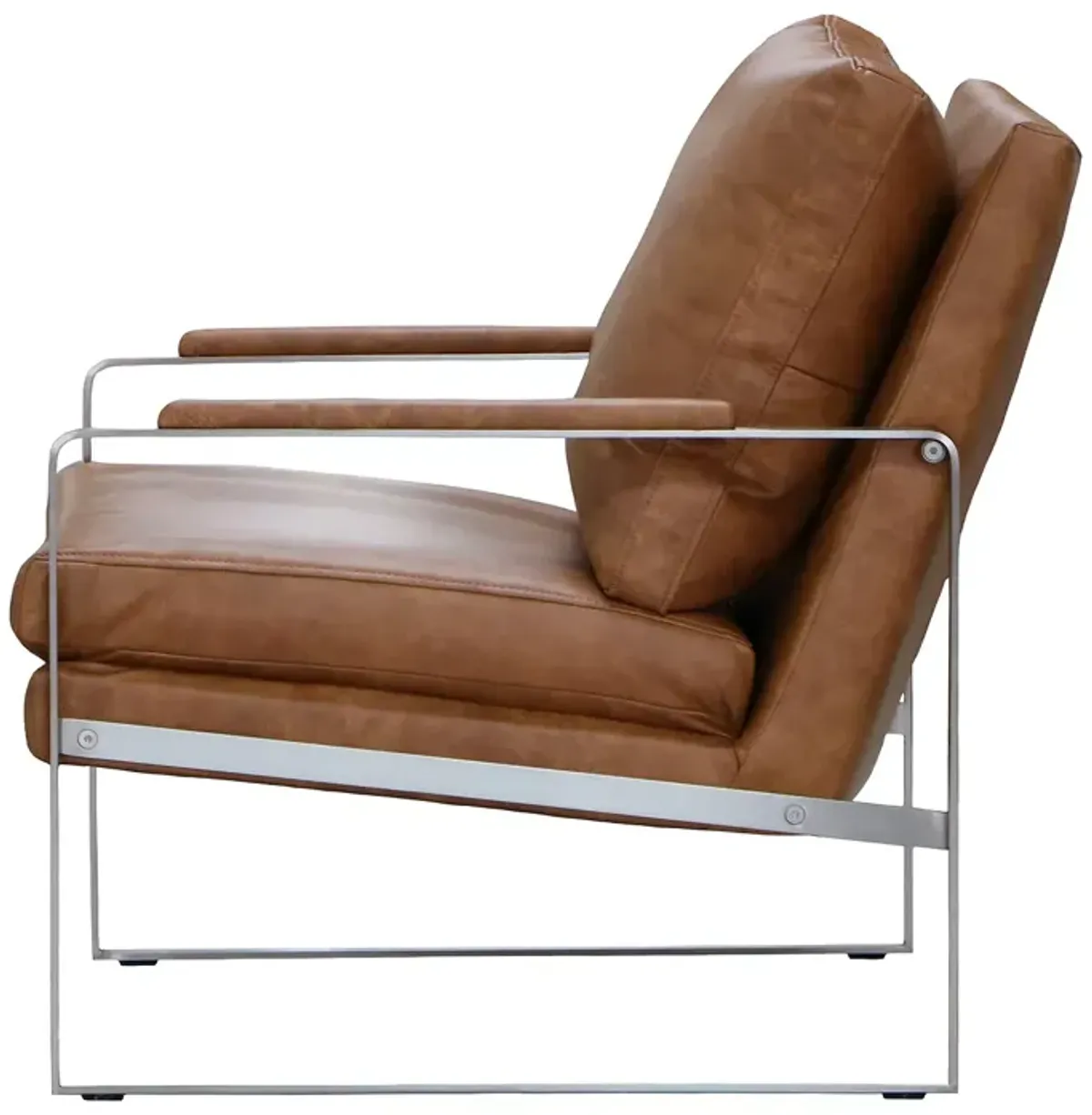 MAX Home Everett Leather Accent Chair