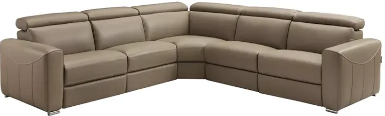 Chateau d'Ax Gemma Reclining Leather Sectional Sofa