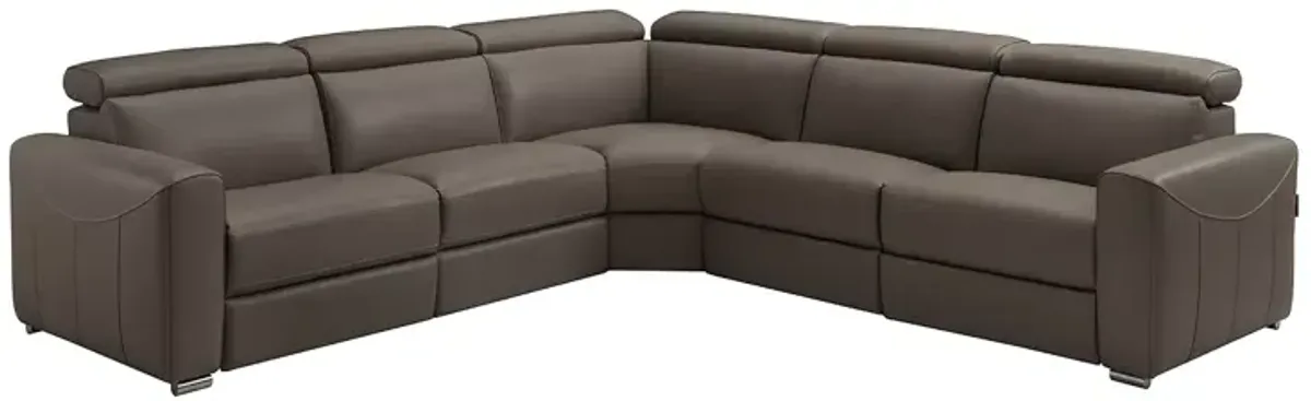 Chateau d'Ax Gemma Reclining Leather Sectional Sofa