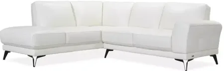 Violino Carmela 2 Piece Leather Sectional - 100% Exclusive