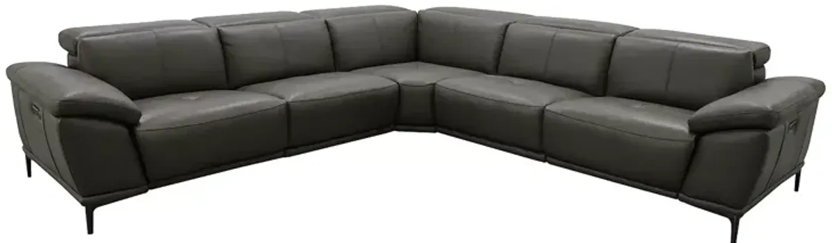 Bloomingdale's Aprile Leather Reclining Sectional Sofa