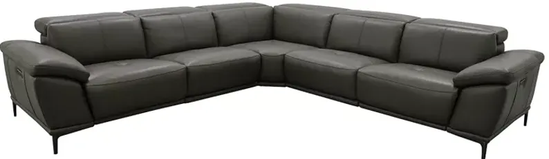 Bloomingdale's Aprile Leather Reclining Sectional Sofa
