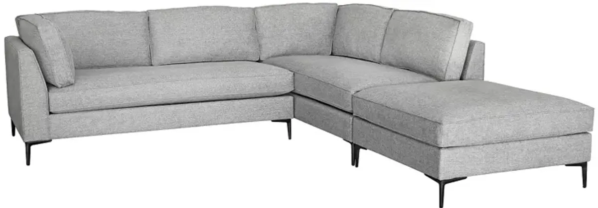 MAX Home Paige Corner 3 Piece Sectional Sofa