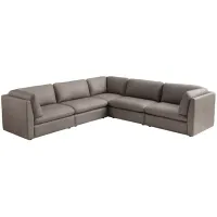 Chateau d'Ax Isola Leather Sectional Sofa