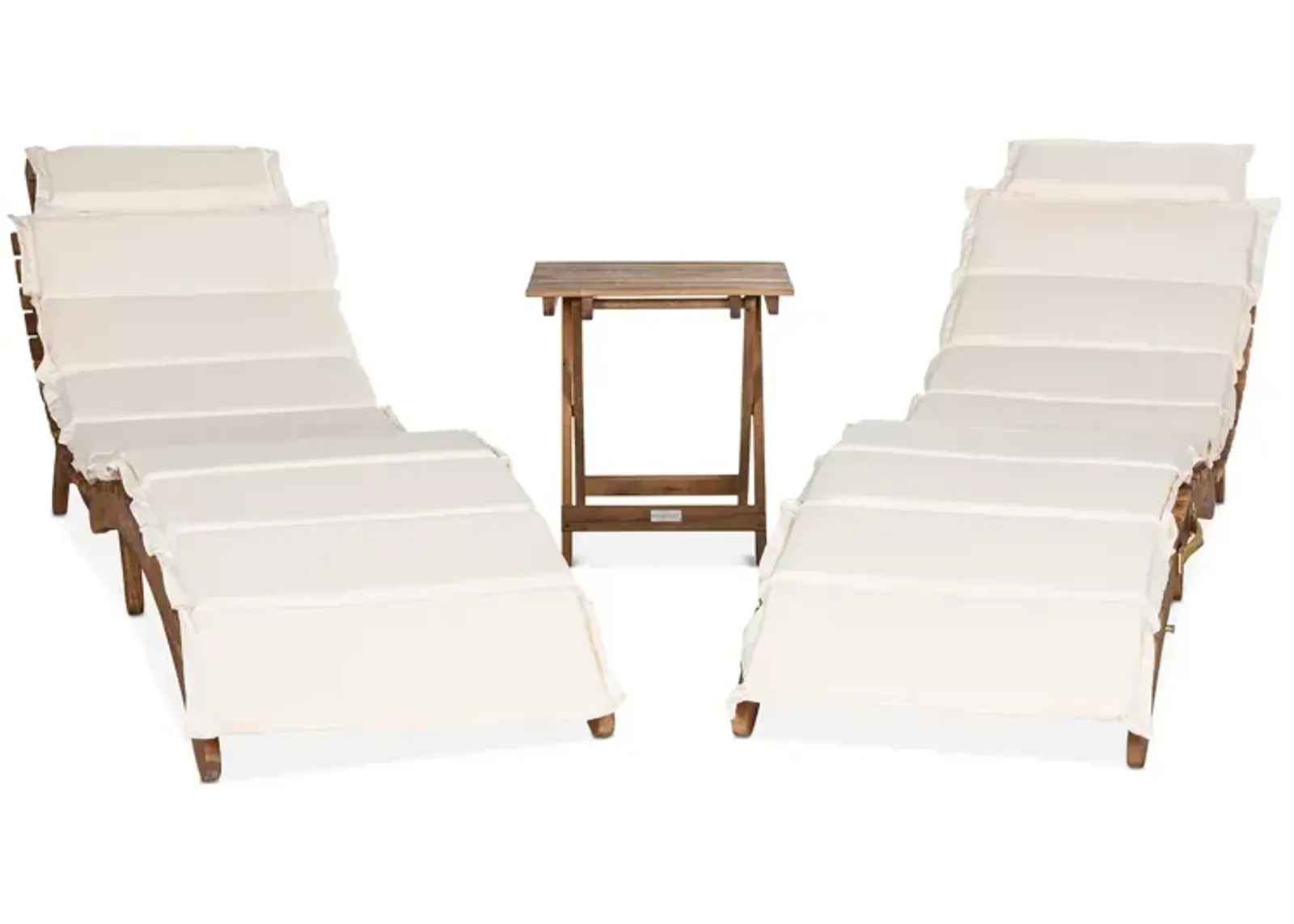 SAFAVIEH Pacifica 3 Piece Outdoor Lounge Set