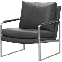 MAX Home Everett Leather Accent Chair