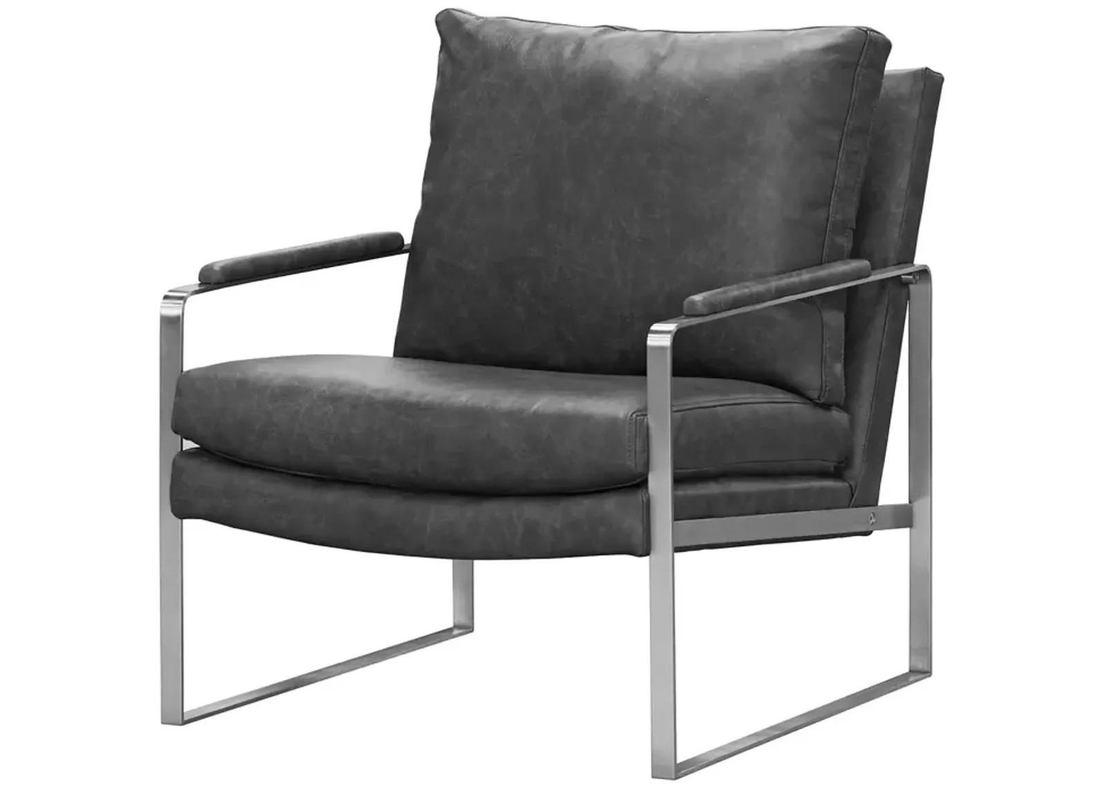 MAX Home Everett Leather Accent Chair