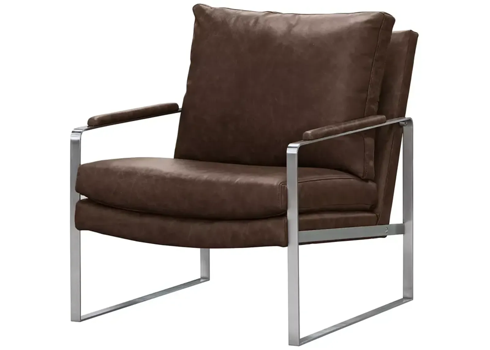 MAX Home Everett Leather Accent Chair