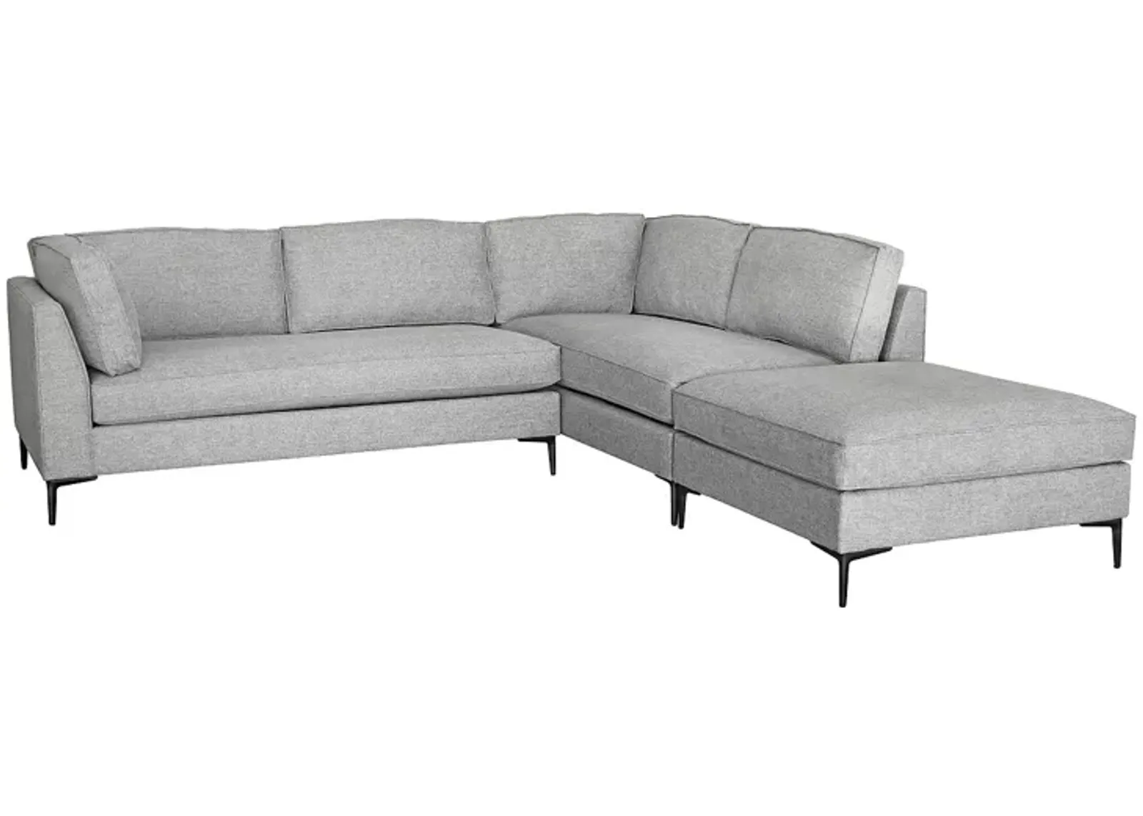 MAX Home Paige Corner 3 Piece Sectional Sofa