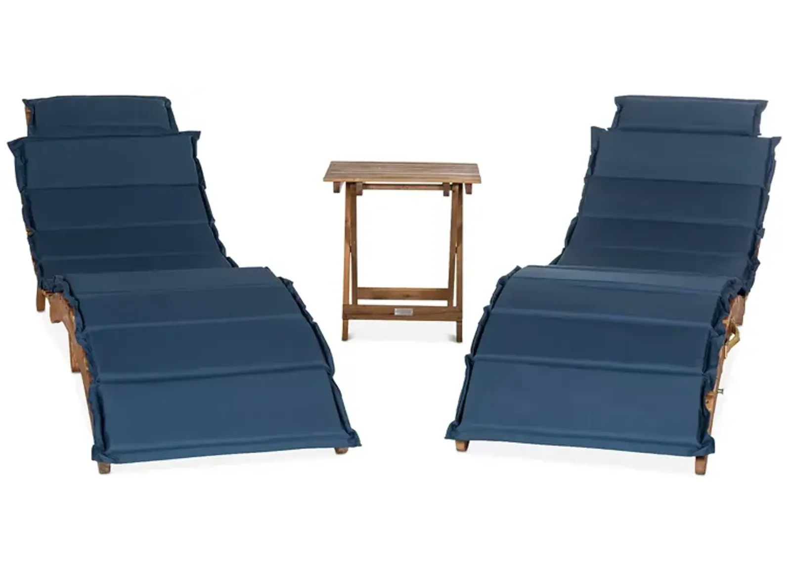 SAFAVIEH Pacifica 3 Piece Outdoor Lounge Set