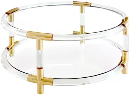 Jonathan Adler Jacques Round Acrylic Cocktail Table