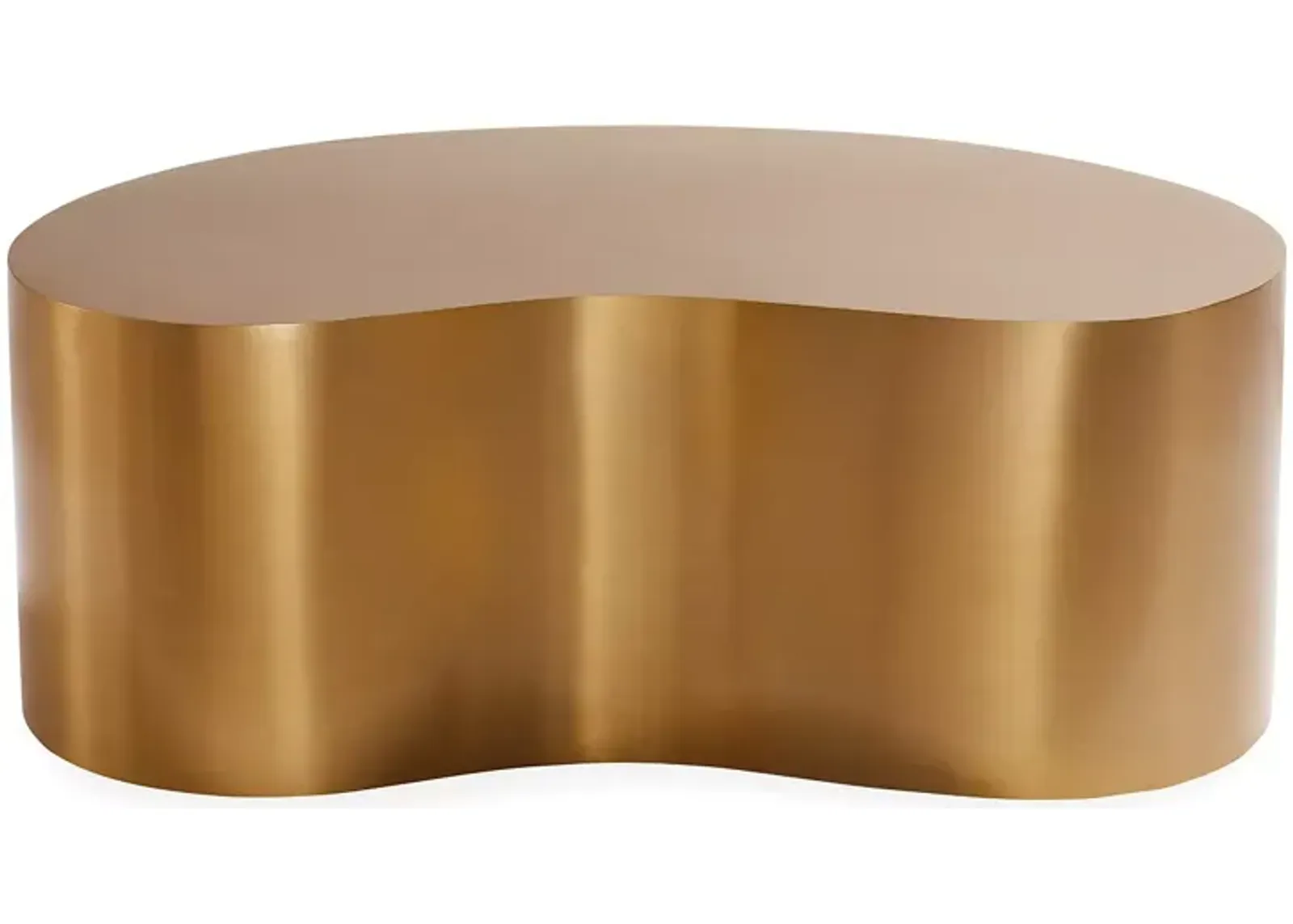 Jonathan Adler Large Brass Kidney Table