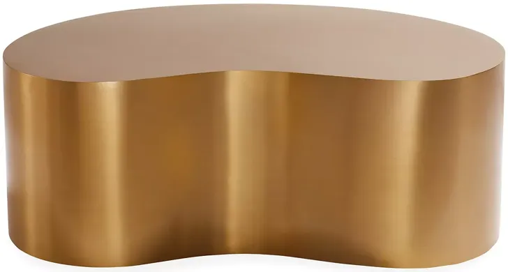 Jonathan Adler Large Brass Kidney Table