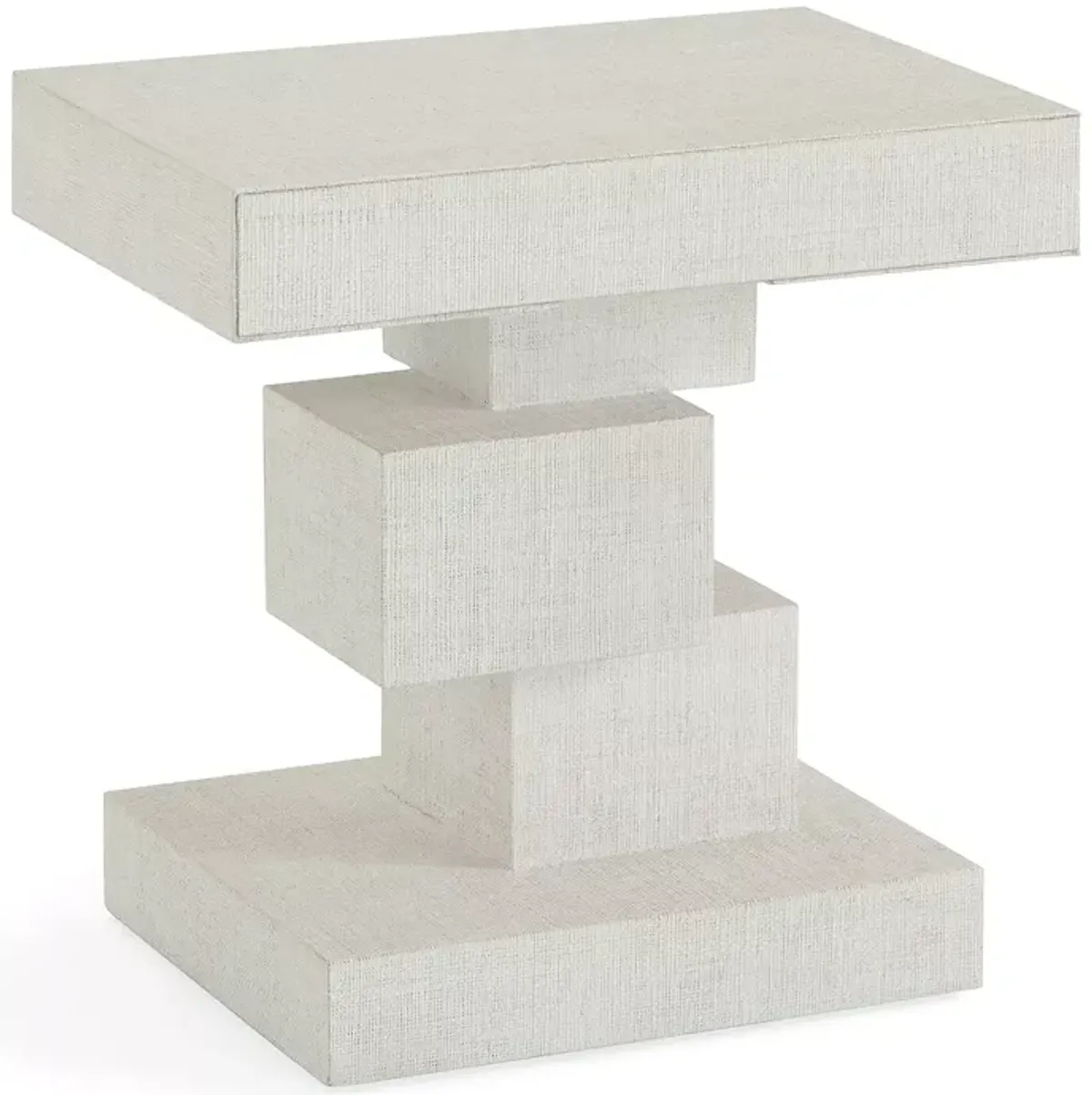 Jonathan Adler Cubist Raffia Side Table