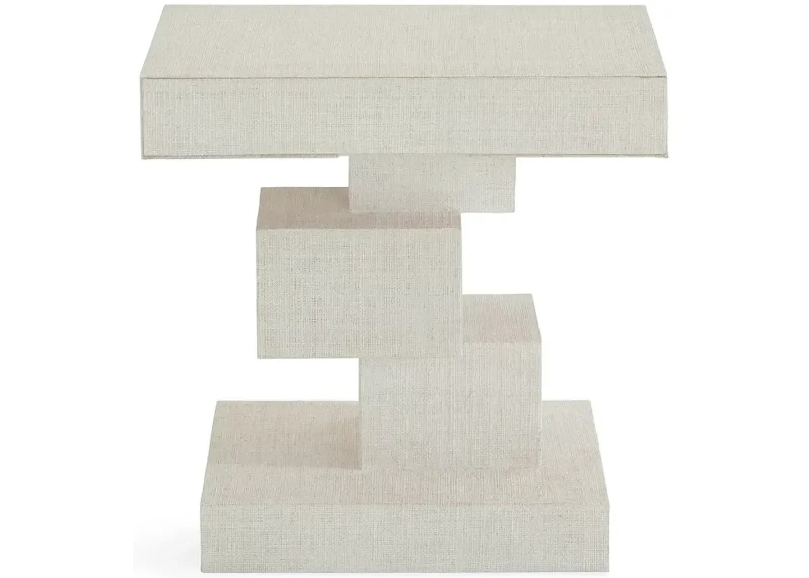 Jonathan Adler Cubist Raffia Side Table