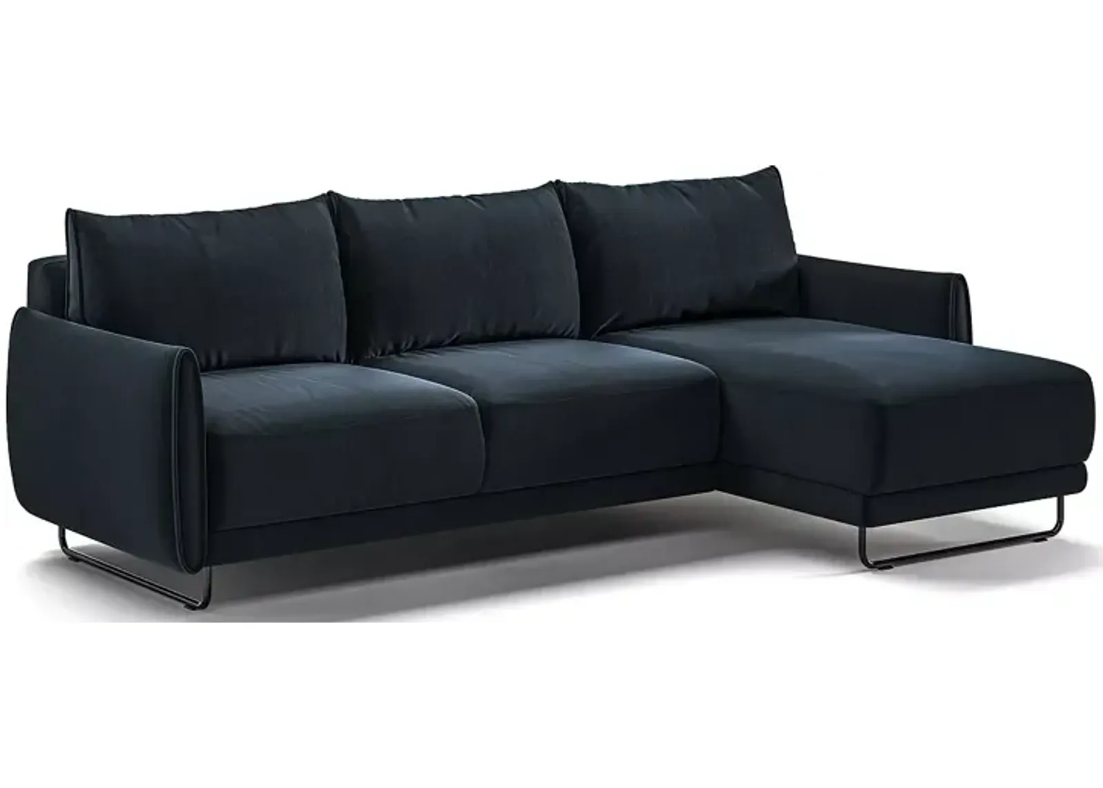 LUONTO Dolphin Full XL Sectional Sleeper Sofa