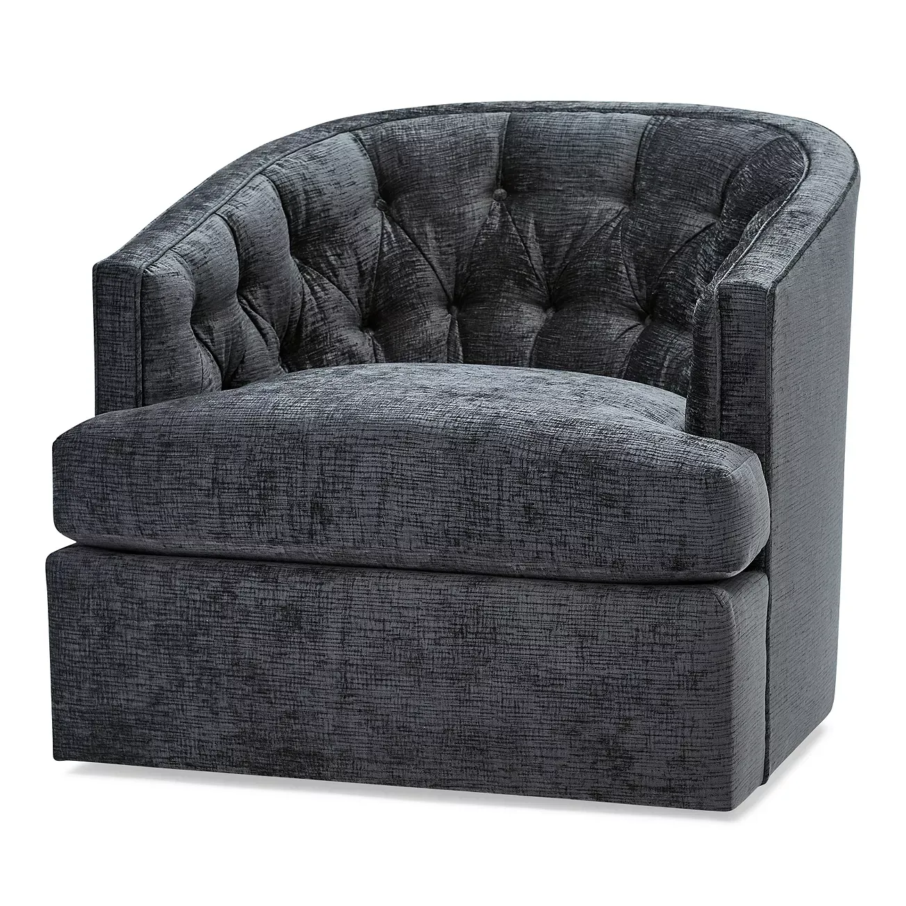 Massoud Bedford Tufted Swivel Chair