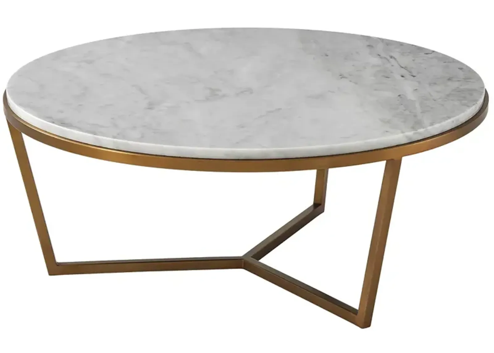 Theodore Alexander Fisher Round Marble Cocktail Table, Small