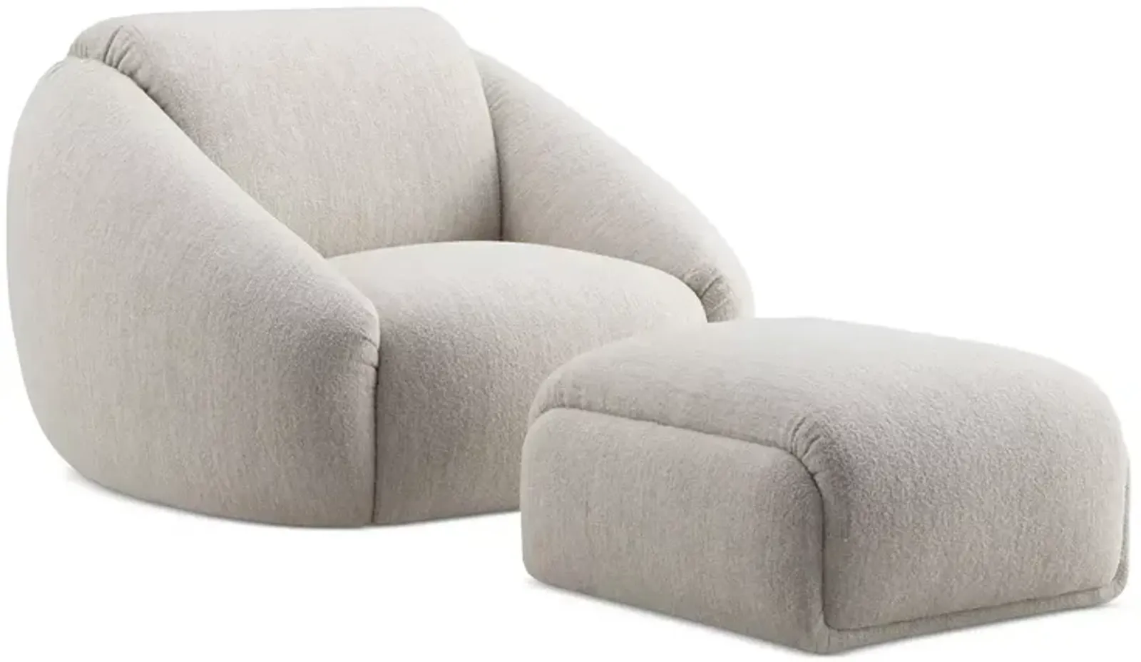 Chateau d'Ax Florentina Fabric Swivel Chair - Exclusive