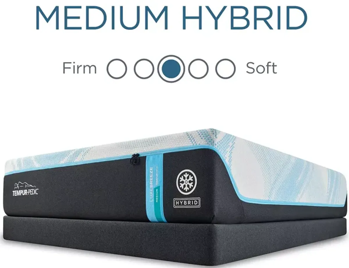 Tempur-Pedic Luxebreeze 2.0 Medium Hybrid Queen Mattress 