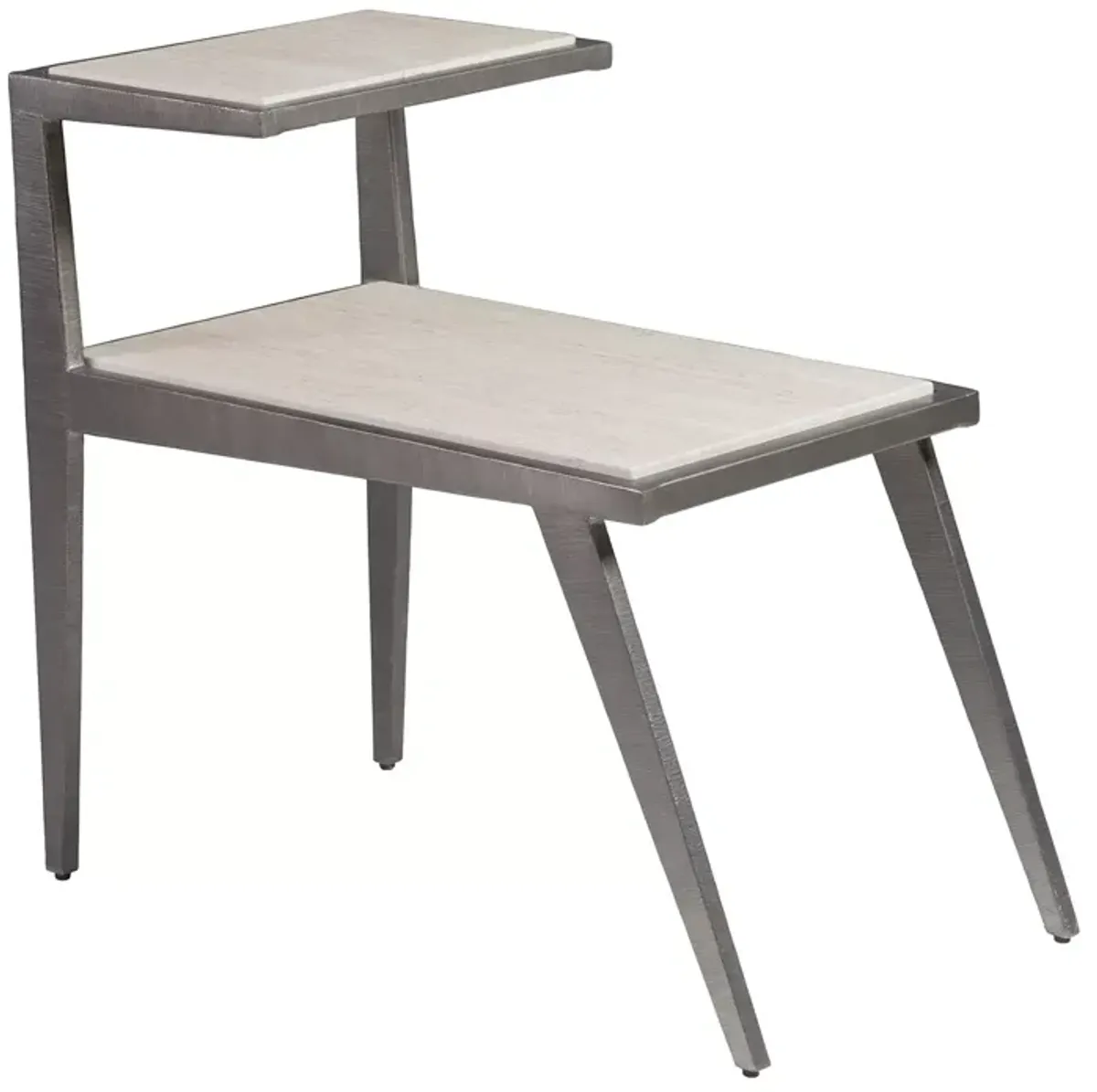 Artistica Adamo Silver Gray Side Table 