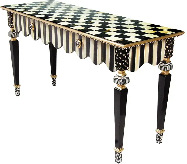 Mackenzie-Childs Courtly Stripe Console Table