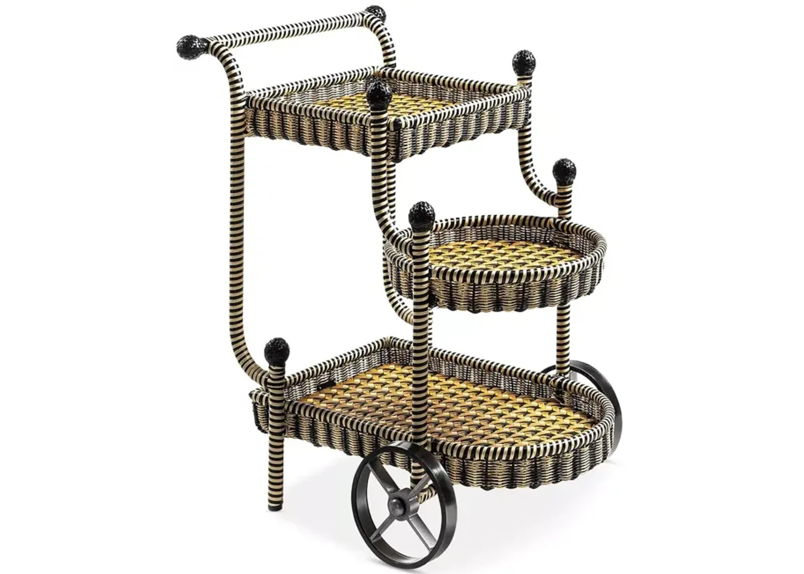 Mackenzie-Childs Courtyard Bar Cart 