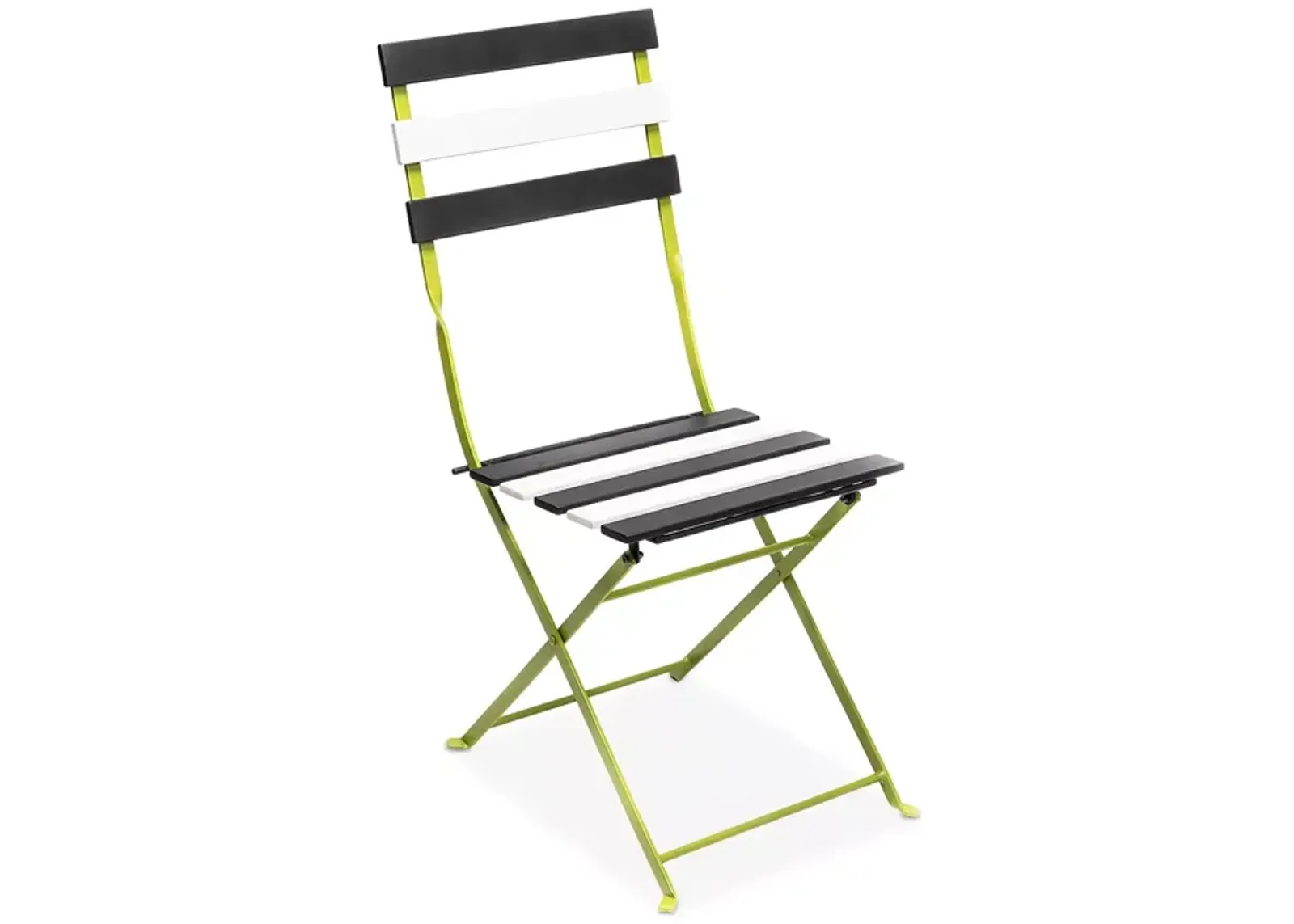 Mackenzie-Childs Outdoor Black & White Metal Bistro Side Chair