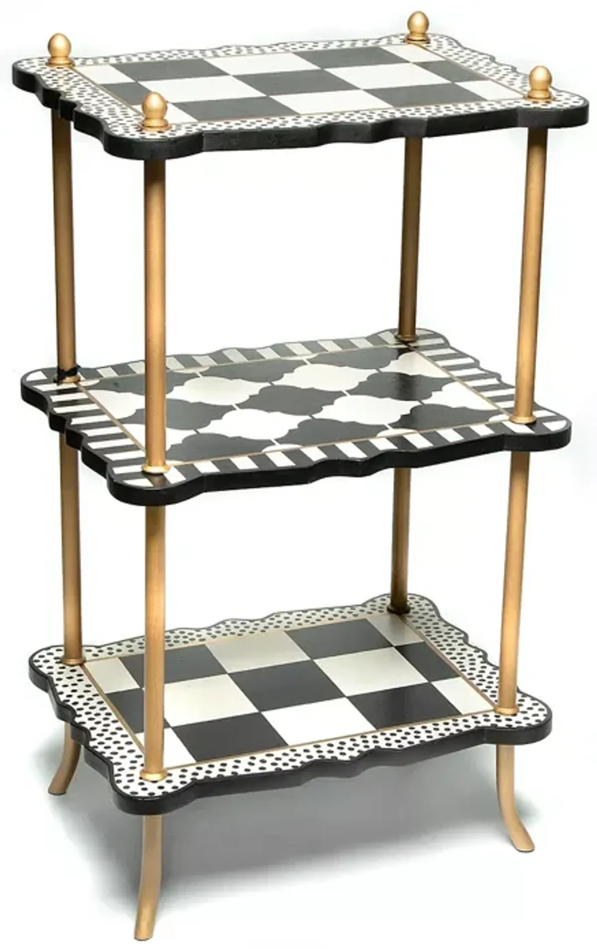 Mackenzie-Childs Courtly Three Tier Table