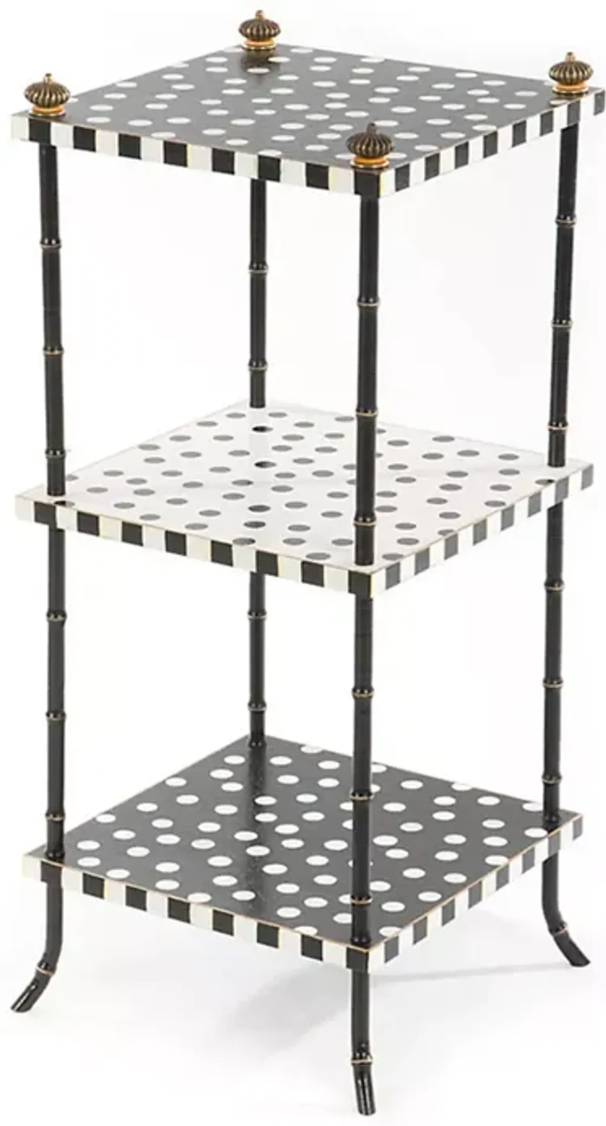 Mackenzie-Childs Dot Three Tier Table