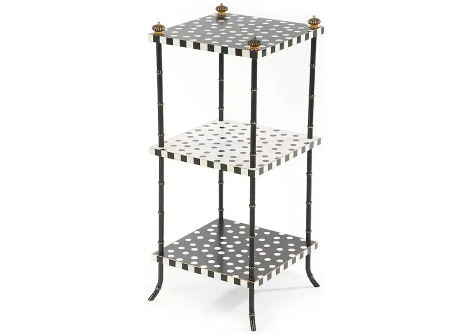 Mackenzie-Childs Dot Three Tier Table