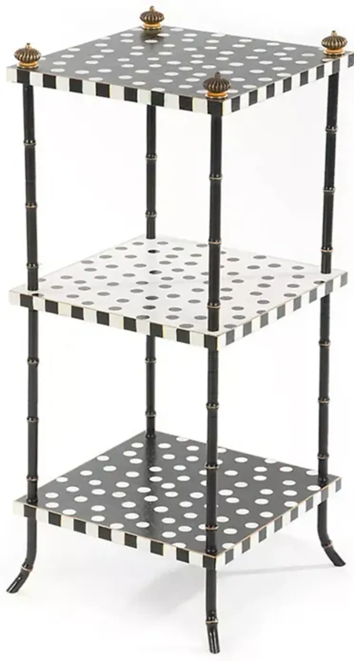 Mackenzie-Childs Dot Three Tier Table