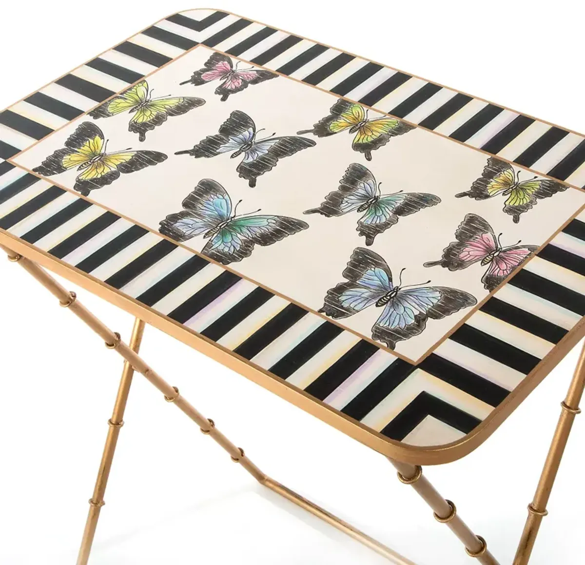 Mackenzie-Childs Butterfly Collection Cocktail Trays, Set of 4