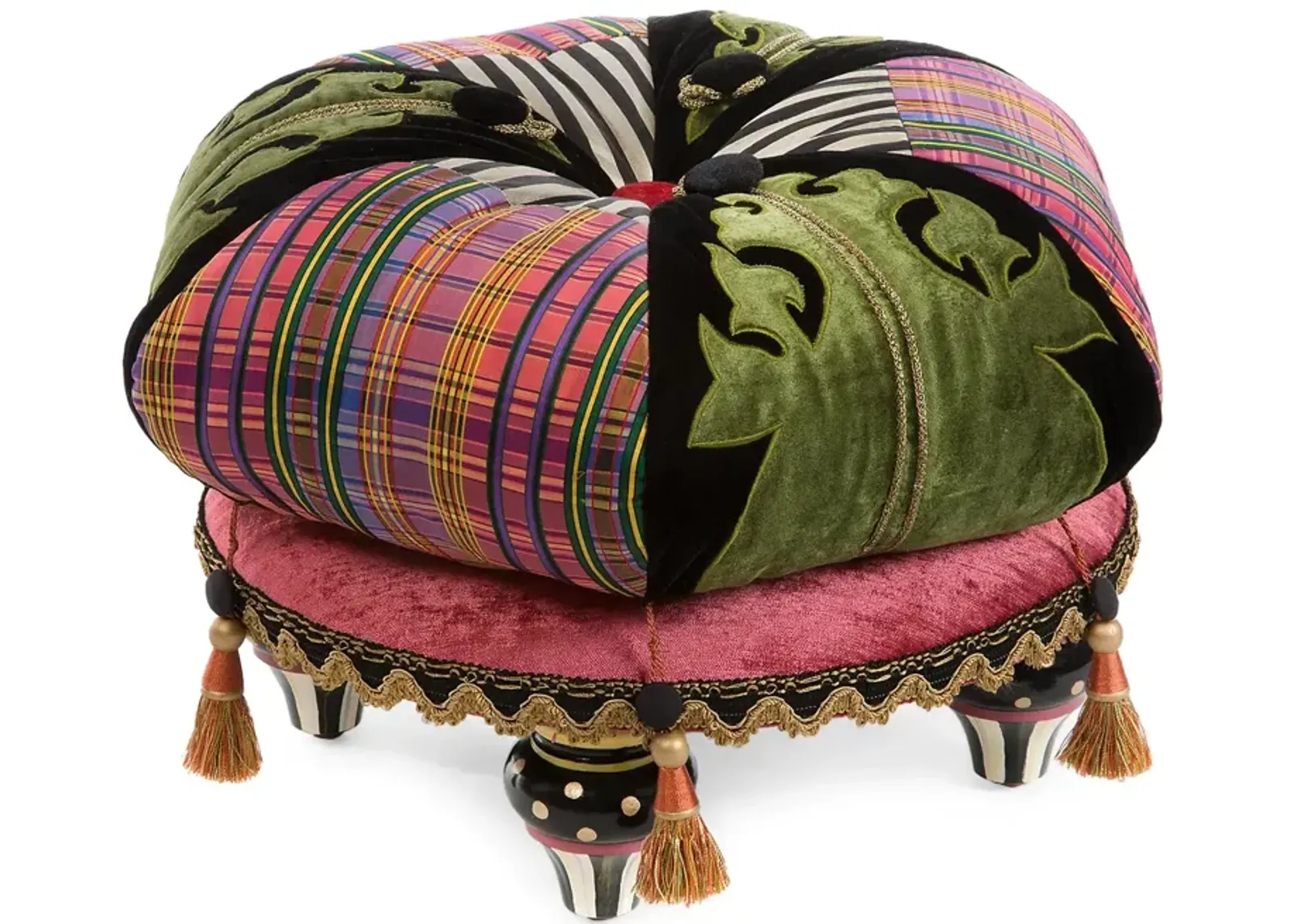 Mackenzie-Childs Portobello Road Footstool  