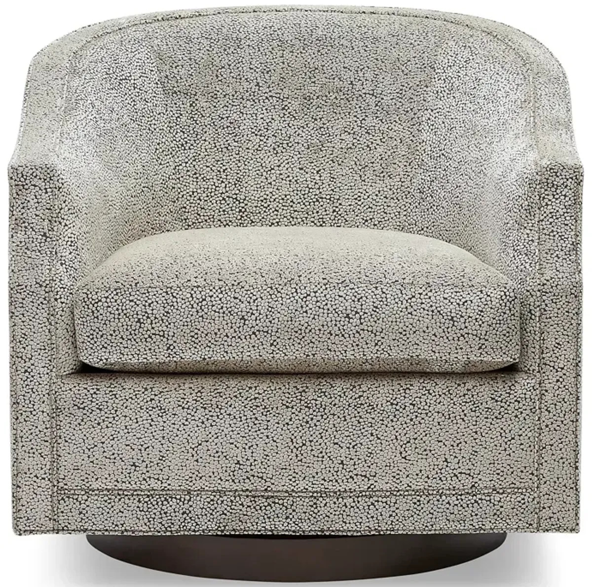 Massoud Keller Wood Swivel Chair