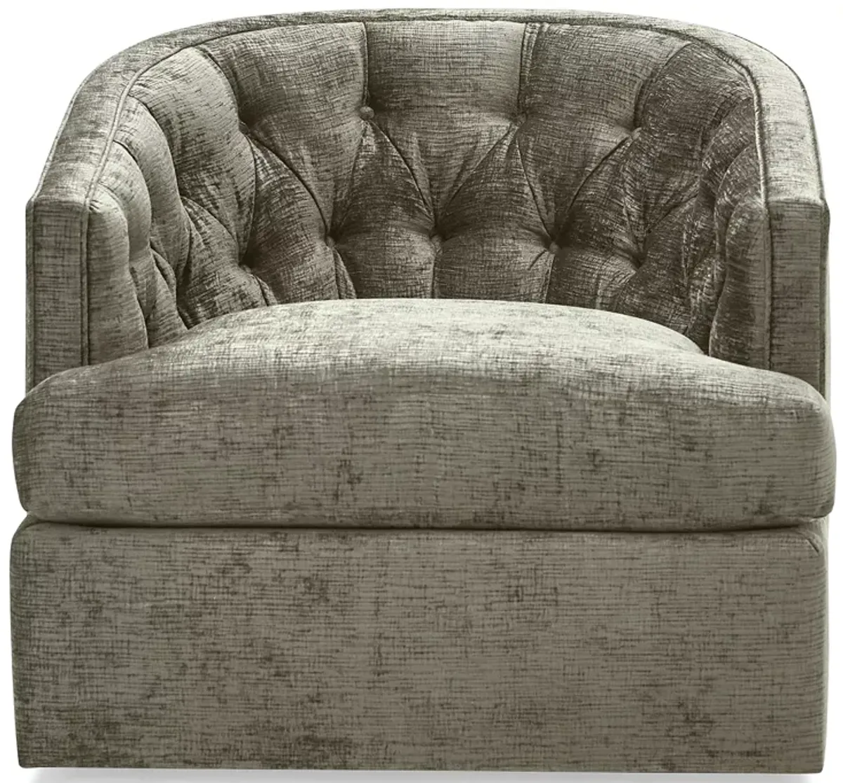 Massoud Bedford Tufted Swivel Chair