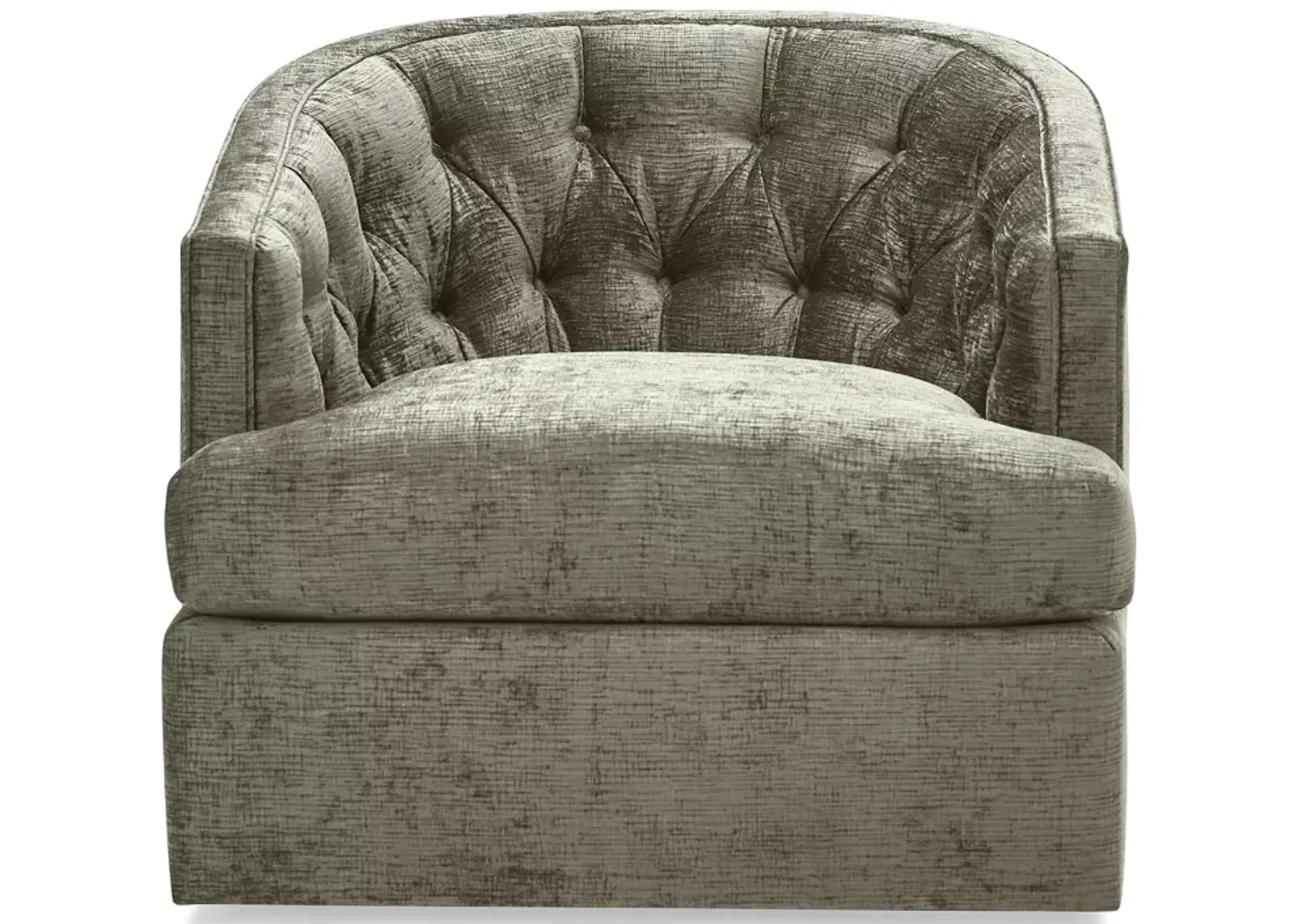 Massoud Bedford Tufted Swivel Chair