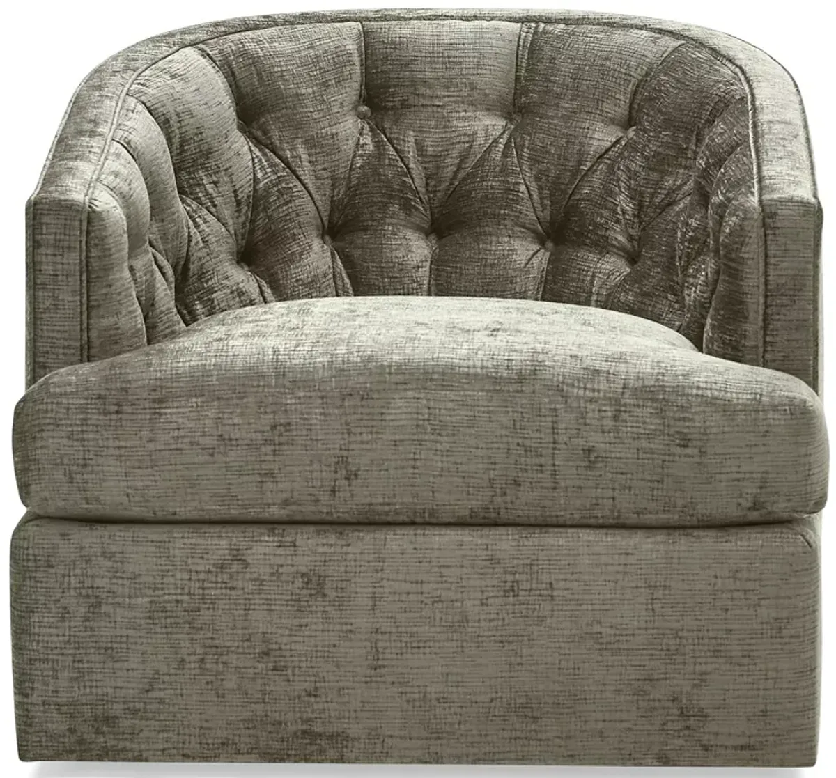 Massoud Bedford Tufted Swivel Chair