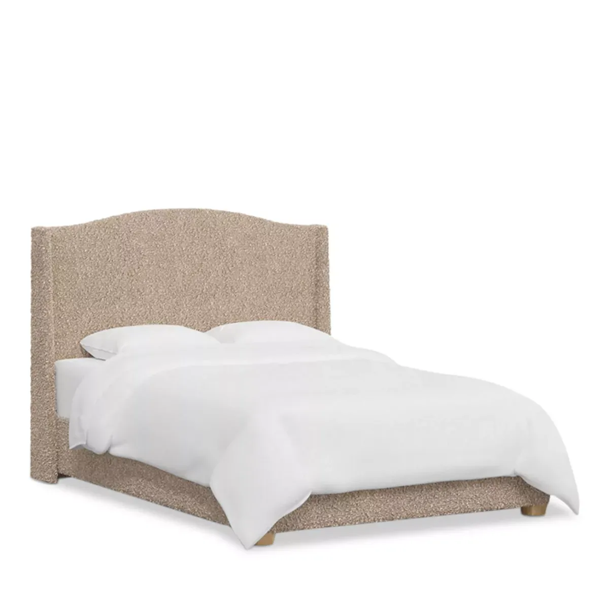 Sparrow & Wren Amalia Bed in Plush Boucle, Twin 