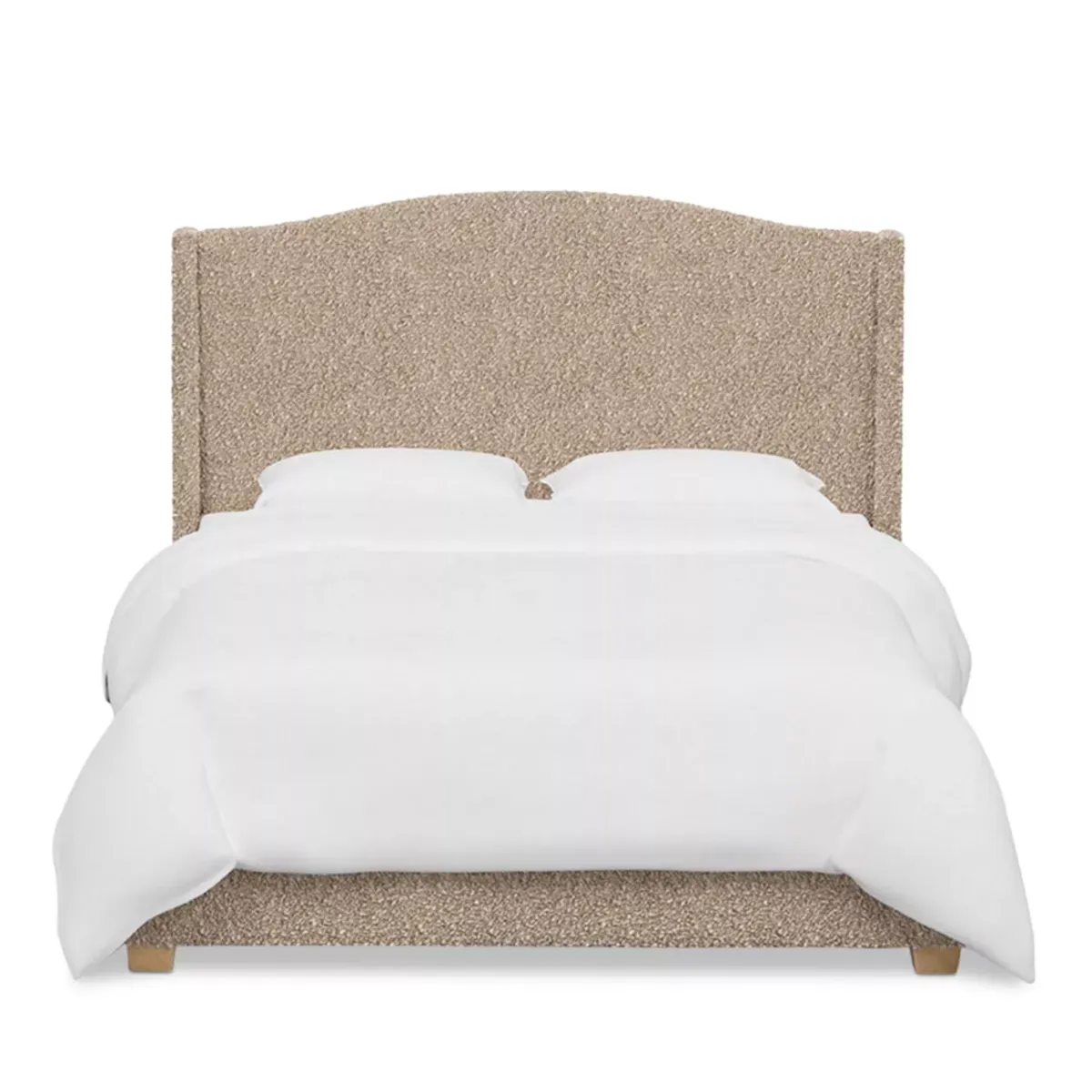 Sparrow & Wren Amalia Bed in Plush Boucle, Queen 