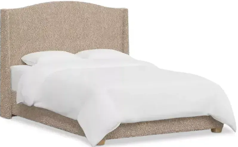 Sparrow & Wren Amalia Bed in Plush Boucle, Full