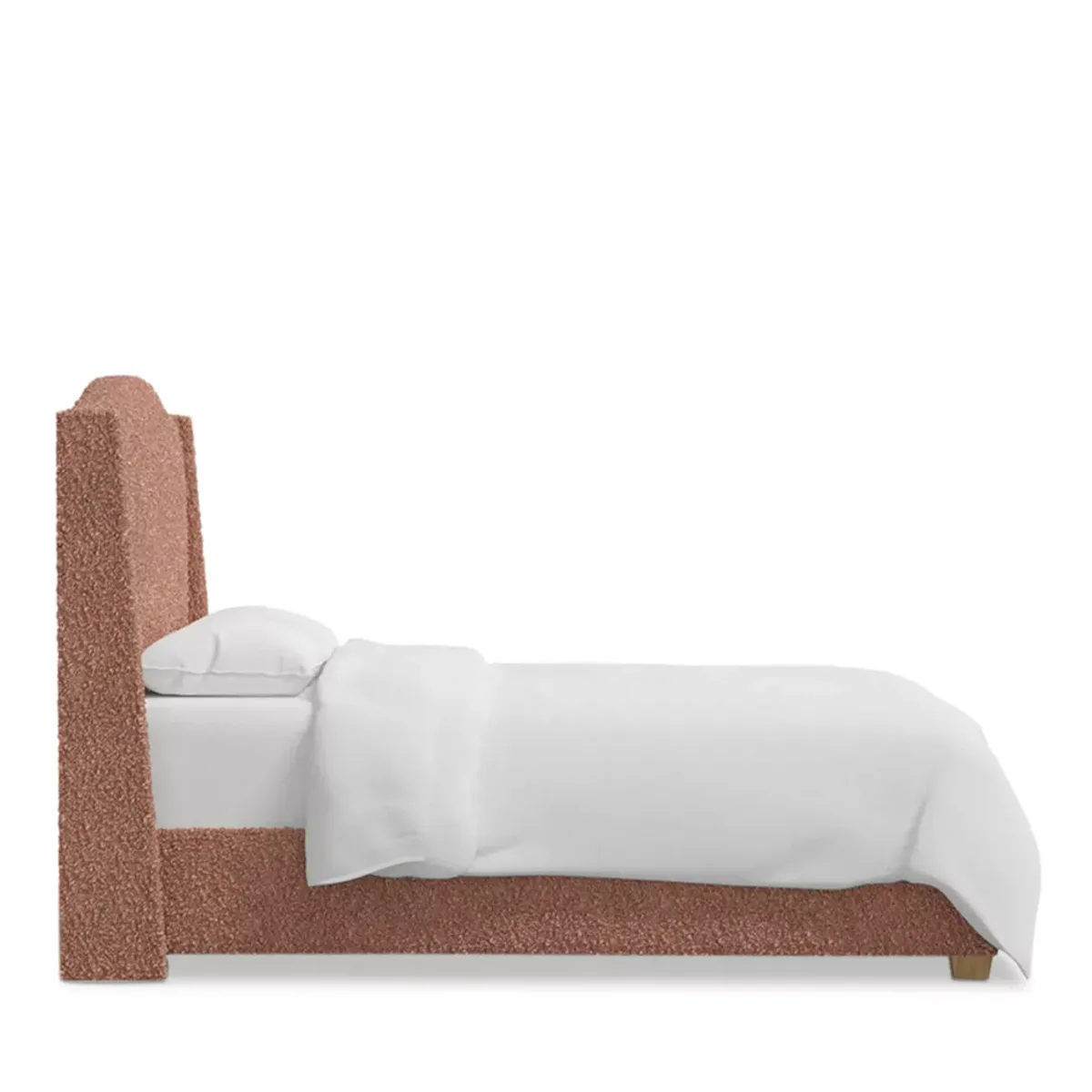 Sparrow & Wren Amalia Bed in Plush Boucle, Twin 