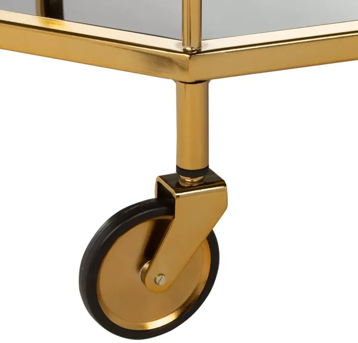 Safavieh Silva Brass 2 Tier Octagon Bar Cart