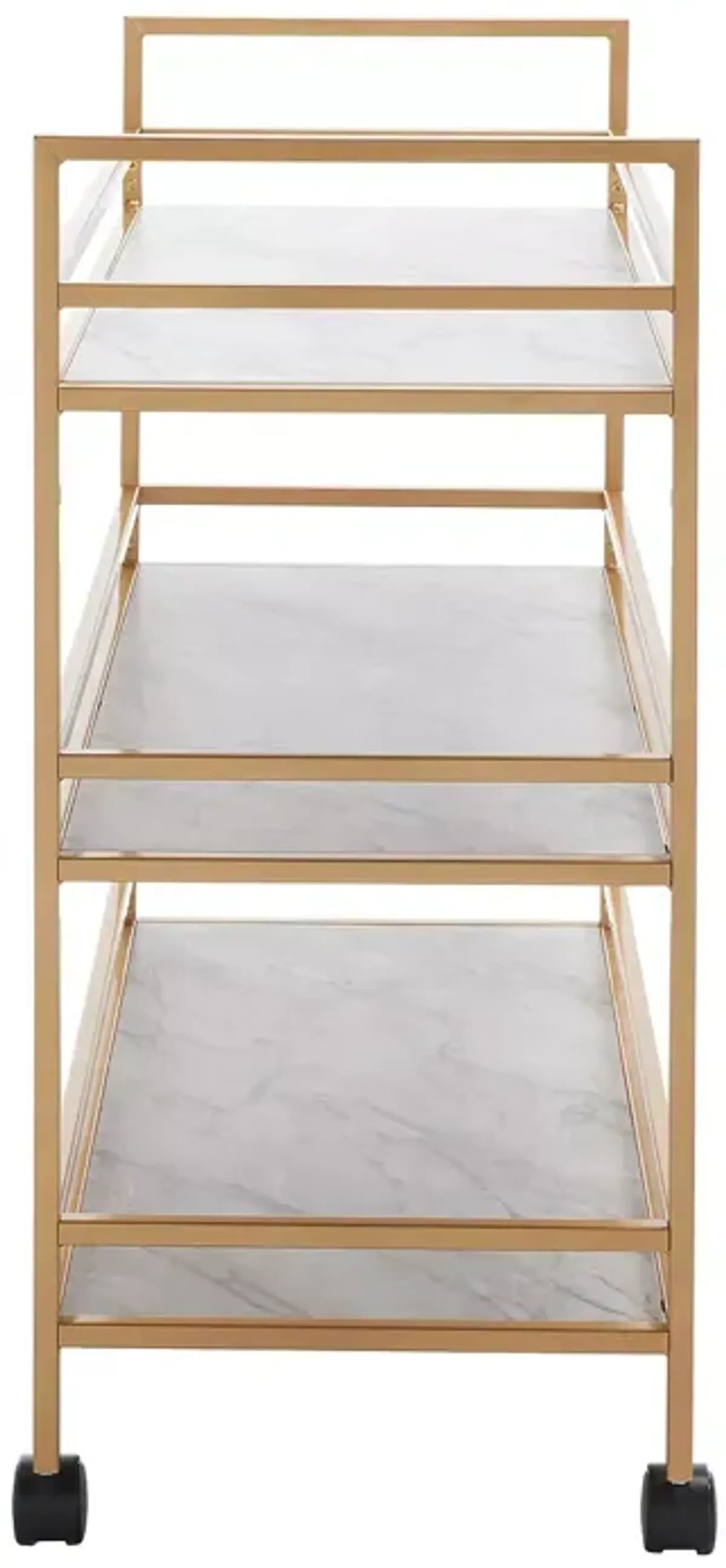 Safavieh Idria 3 Tier Gold Bar Cart