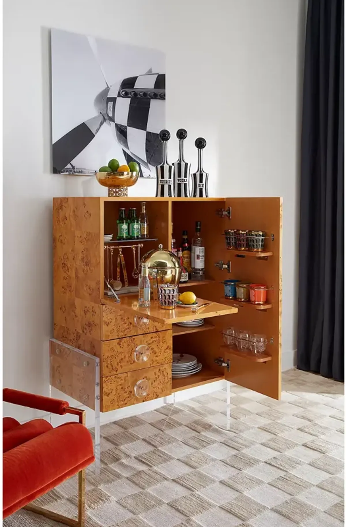 Jonathan Adler Bond Bar Cabinet