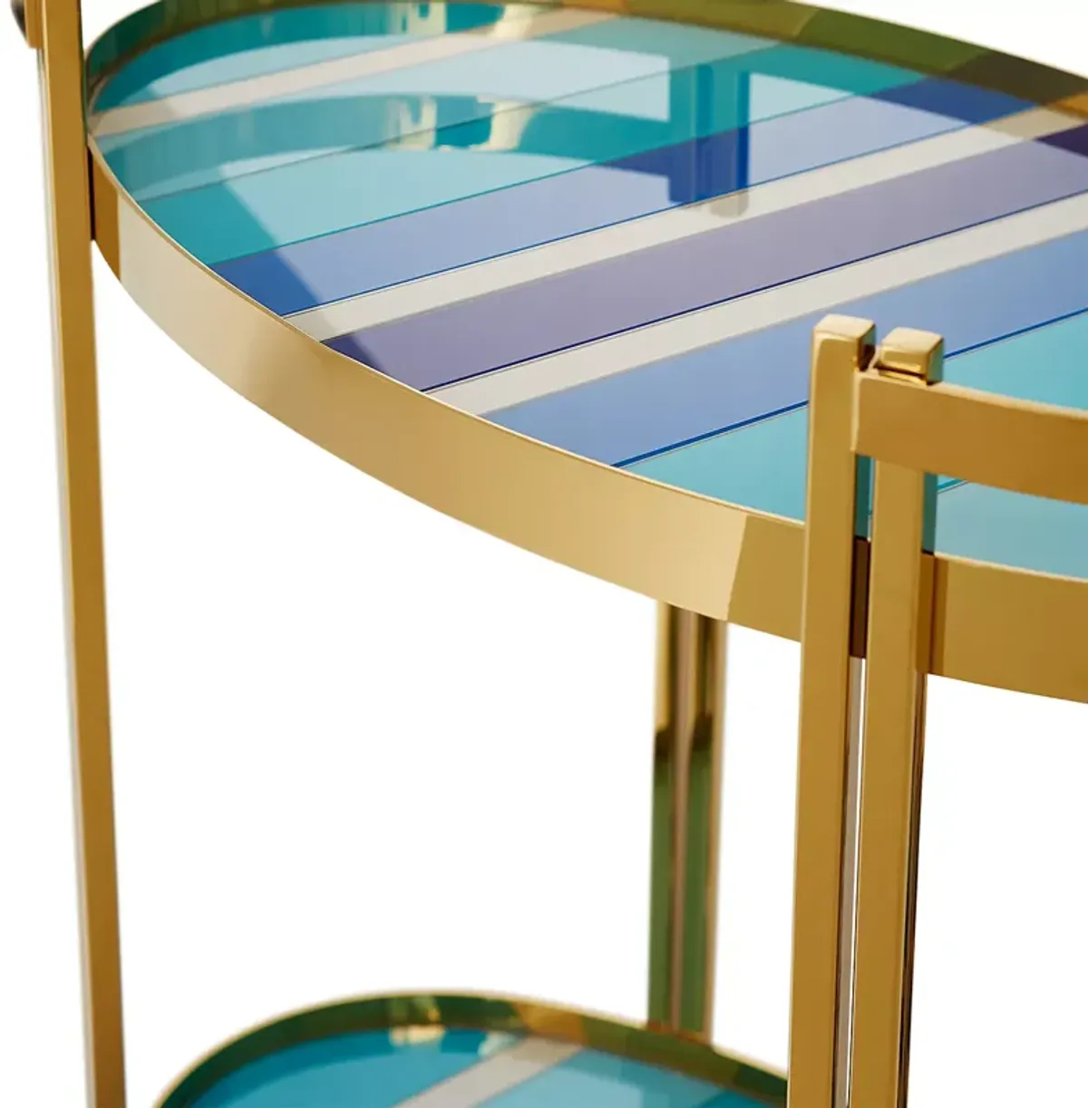 Jonathan Adler Ultramarine Bar Cart