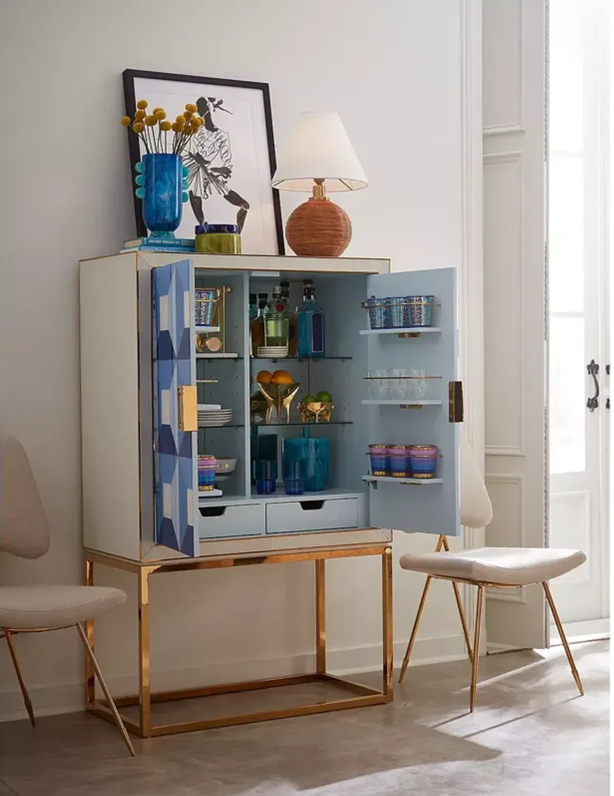 Jonathan Adler Sorrento Bar Cabinet